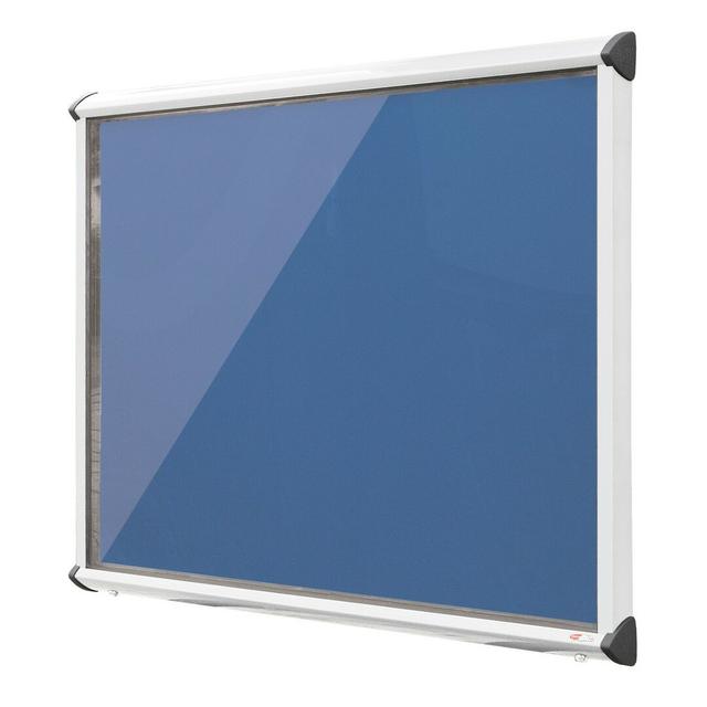 Pinnwand ClearAmbient Größe: 75 cm H x 53,7 cm B, Gestellfarbe: Blau, Farbe: Blaubeere on Productcaster.