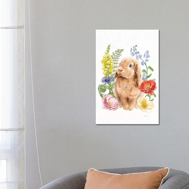 Sunny Bunny I by Mary Urban - Wrapped Canvas Painting ClassicLiving Size: 66.04cm H x 45.72cm W x 1.91cm D on Productcaster.