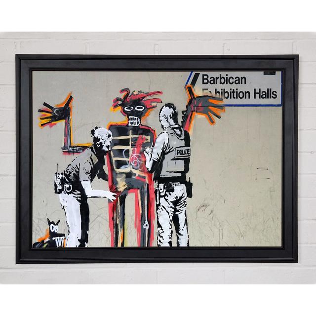 Barbican Exibition Framed Print Wall Art Happy Larry Format: Gold Framed Paper, Size: 29.7cm H x 42cm W x 1.5cm D on Productcaster.