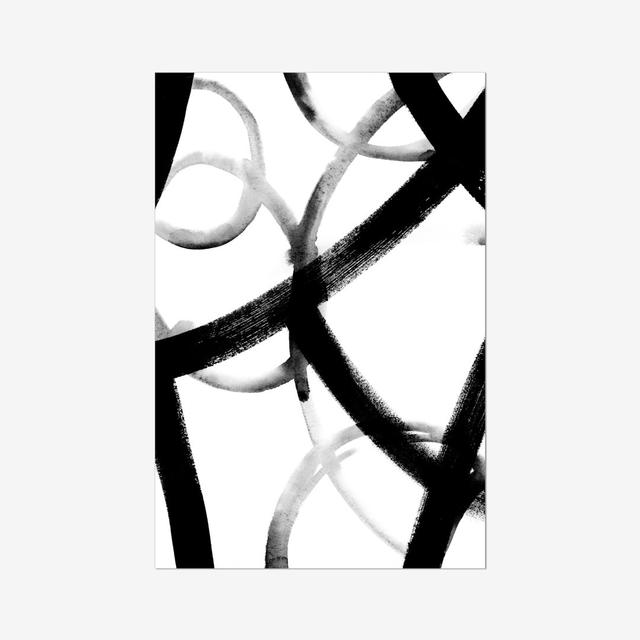 Monochrome Ripple I by Grace Popp - Painting Metro Lane Format: Wrapped Canvas, Size: 91cm H x 61cm W on Productcaster.