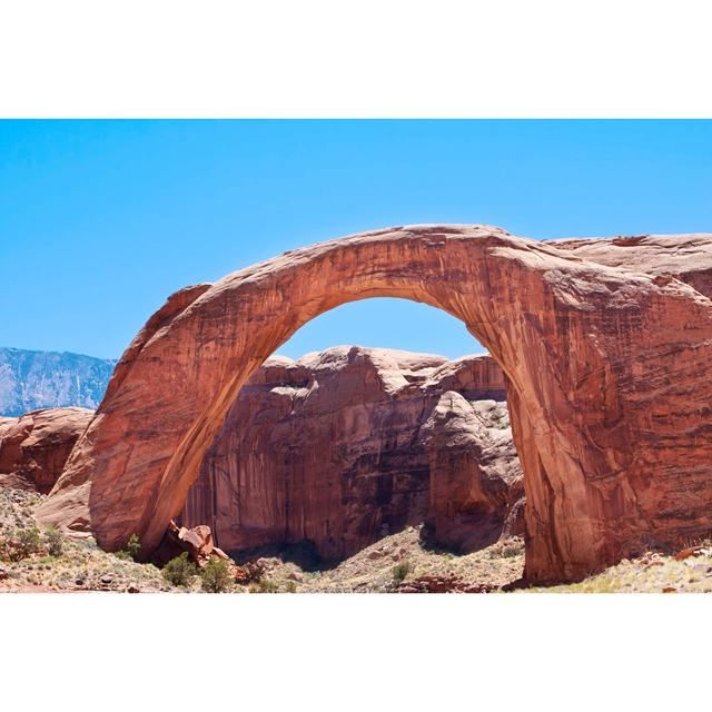 Senita Rainbow Bridge Natural Monument - Wrapped Canvas Photograph Natur Pur Size: 30cm H x 46cm W x 3.8cm D on Productcaster.