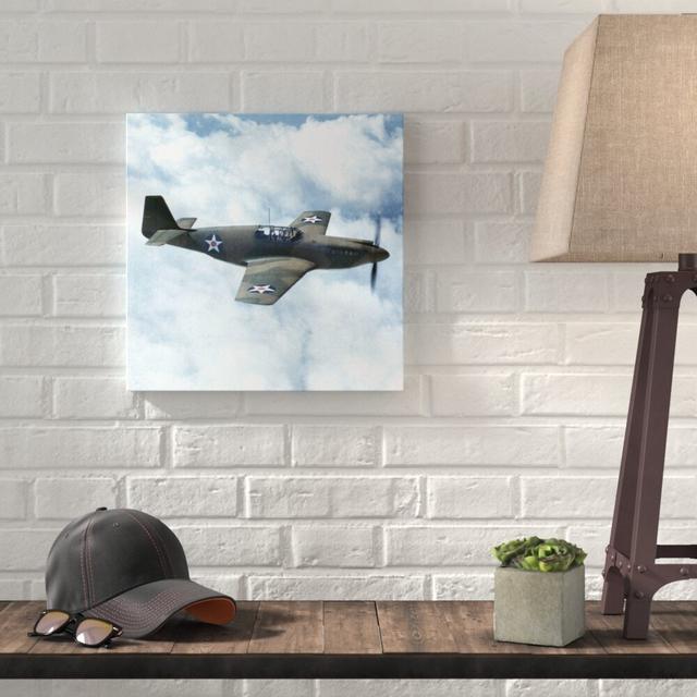 Airplanes 4 by Hatcher & Ethan - Wrapped Canvas Painting East Urban Home Size: 51cm H x 51cm W x 4cm D on Productcaster.