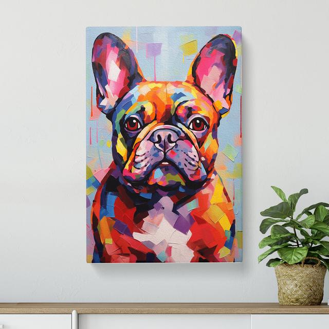 French Bulldog Contemporary - No Frame Art Prints Marlow Home Co. Size: 50cm H x 35cm W x 3cm D on Productcaster.