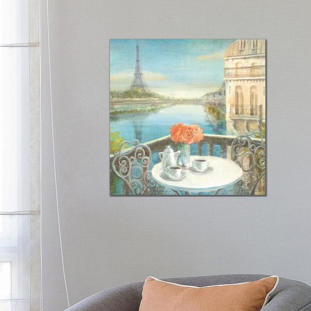 Morning on the Seine by Danhui Nai - Graphic Art Print on Canvas Lily Manor Format: Wrapped Canvas, Size: 66.04cm H x 66.04cm W x 1.91cm D on Productcaster.