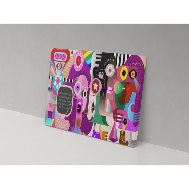 Crazy Doodle - Wrapped Canvas Painting Metro Lane on Productcaster.