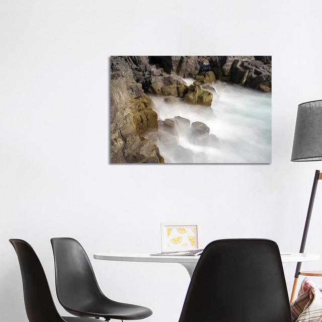 Coastal Landscape At Brimketill, Reykjanes Peninsula. Northern Iceland by Martin Zwick - Wrapped Canvas Print Alpen Home Size: 66.04cm H x 101.6cm W x on Productcaster.