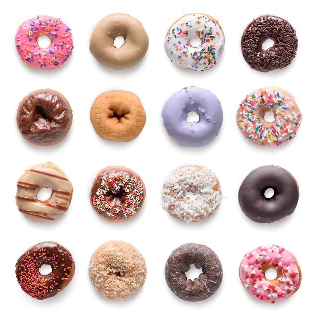 Donuts Collection by Choness - Wrapped Canvas Print 17 Stories Size: 51cm H x 51cm W on Productcaster.