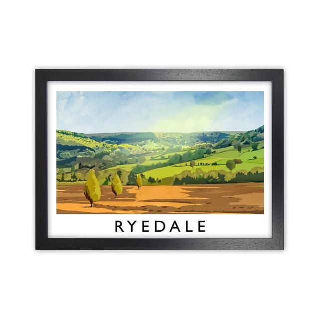 Ryedale by Richard O'Neill - Graphic Art Corrigan Studio Format: Black Framed, Size: 24cm H x 34cm W x 3cm D on Productcaster.