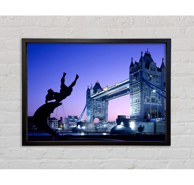 Tower Bridge London Uk - Single Picture Frame Art Prints on Canvas Bright Star Size: 59.7cm H x 84.1cm W x 3.3cm D on Productcaster.