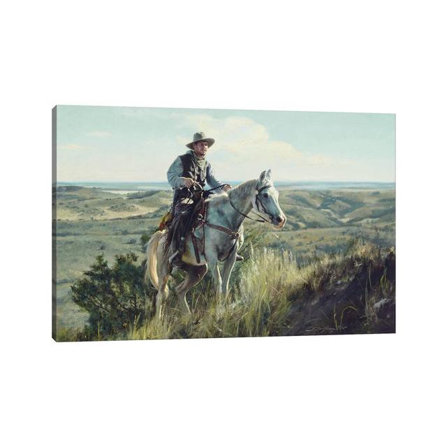 Wrangler Ascending by David Edward Kucera - Wrapped Canvas Photograph Natur Pur Size: 30.48cm H x 45.72cm W x 1.91cm D on Productcaster.