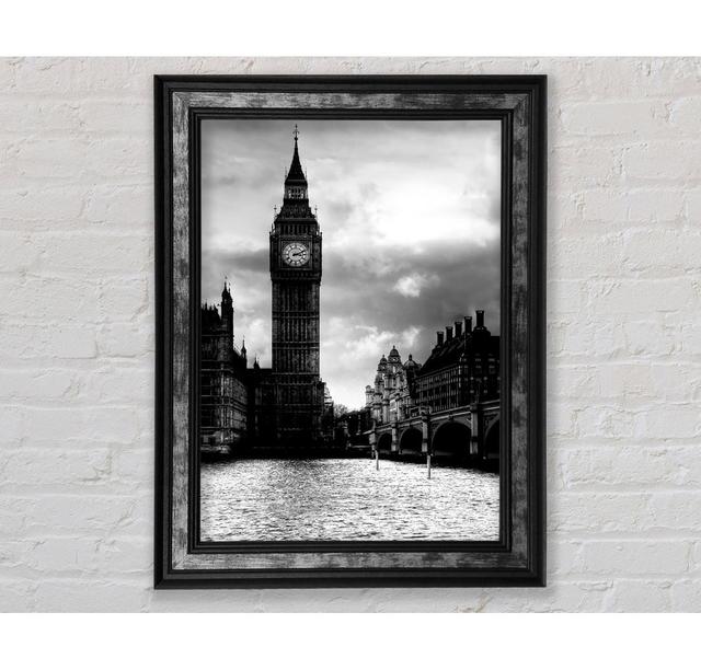 London Big Ben B N W Framed Print Bright Star Size: 42cm H x 21cm W x 8cm D on Productcaster.