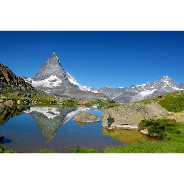 Matterhorn by Kellyisp - Wrapped Canvas Photograph Alpen Home Size: 51cm H x 76cm W on Productcaster.