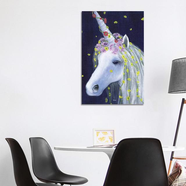 Unicorn IV by Tava Studios - Wrapped Canvas Print Zoomie Kids Size: 101.6cm H x 66.04cm W x 1.91cm D on Productcaster.