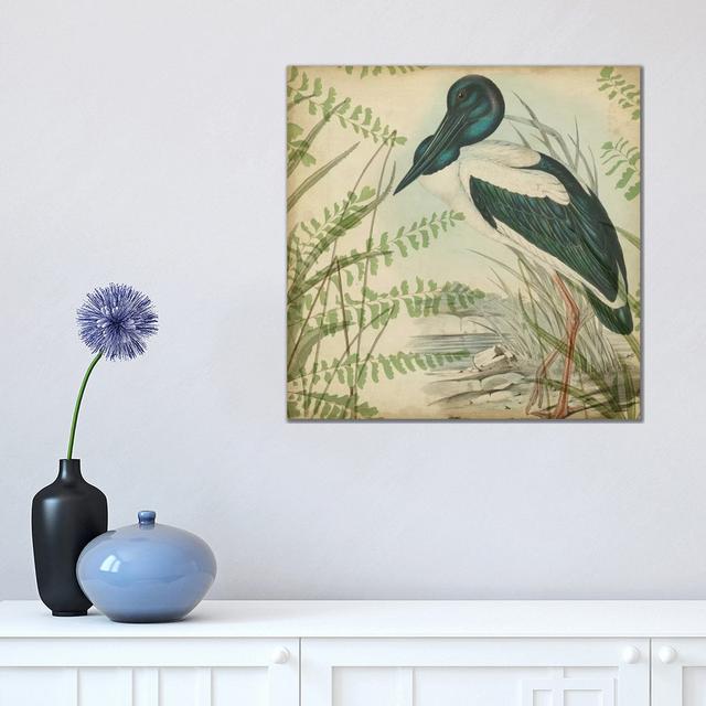 Heron & Ferns I House of Hampton Size: 45.72cm H x 45.72cm W x 1.91cm D on Productcaster.