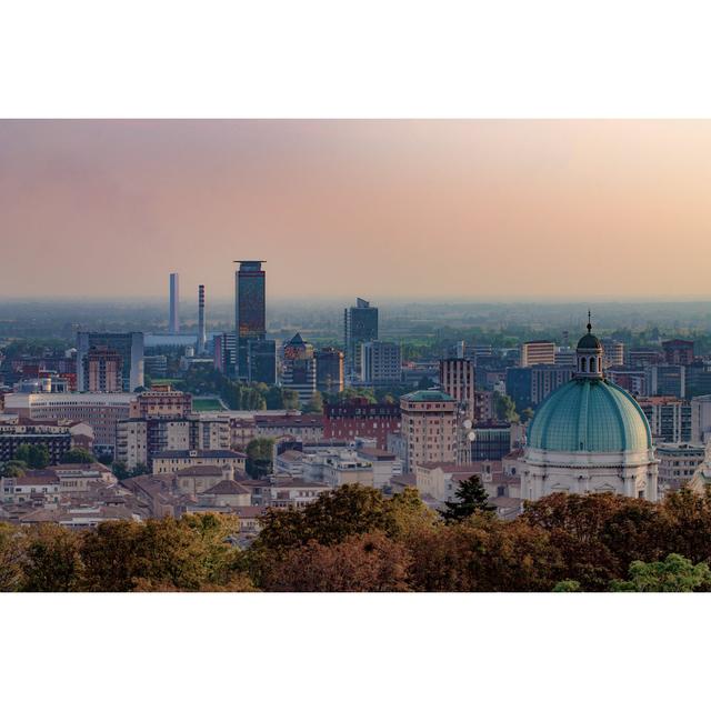 City of Brescia at Sunset by Marzia Camerano - Wrapped Canvas Photograph Latitude Run Size: 30cm H x 46cm W on Productcaster.