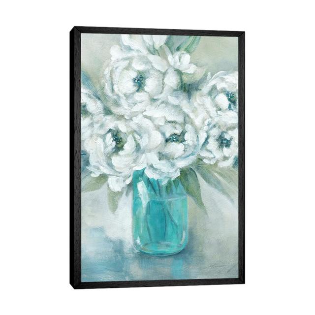 Print on Canvas Fleur De Lis Living Size: 66.04cm H x 45.72cm W x 3.81cm D, Format: Black Framed on Productcaster.