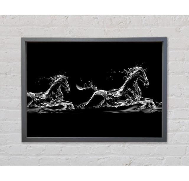 Water Horses Framed Print Bright Star Size: 100cm H x 141.4cm W x 3.3cm D on Productcaster.