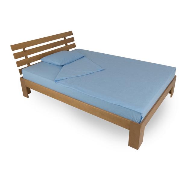 Aasiya Solid Wood Bed Latitude Run Size: Kingsize (5'), Colour: Brown on Productcaster.