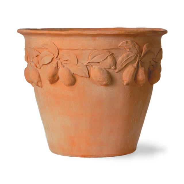 Zachariah Fiberglass Cachepot Brambly Cottage Size: Extra Small on Productcaster.