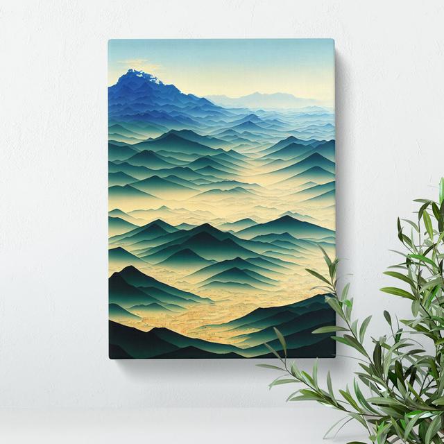 Mysterious Mountain Landscape - Wrapped Canvas Graphic Art Alpen Home Size: 76cm H x 50cm W x 3cm D on Productcaster.