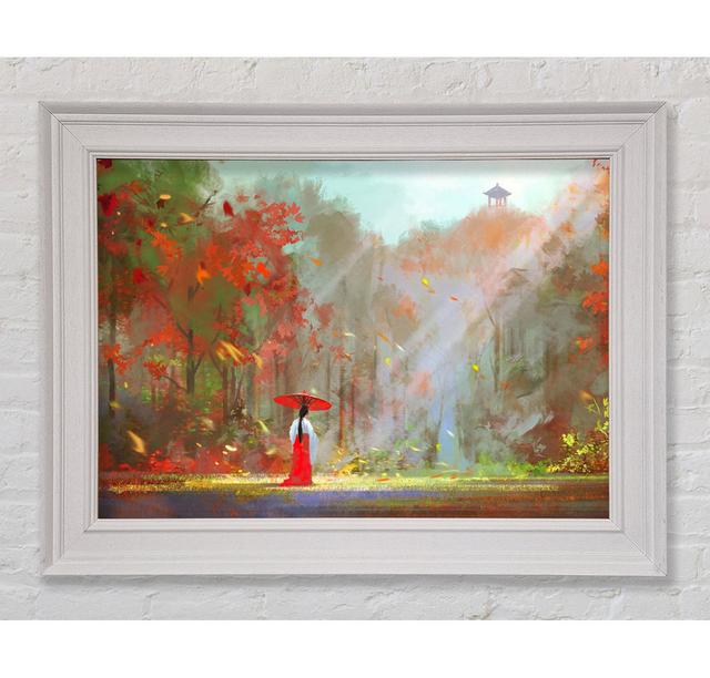 Geisha In The Woods - Single Picture Frame Art Prints Rosalind Wheeler Size: 21cm H x 42cm W x 8cm D on Productcaster.