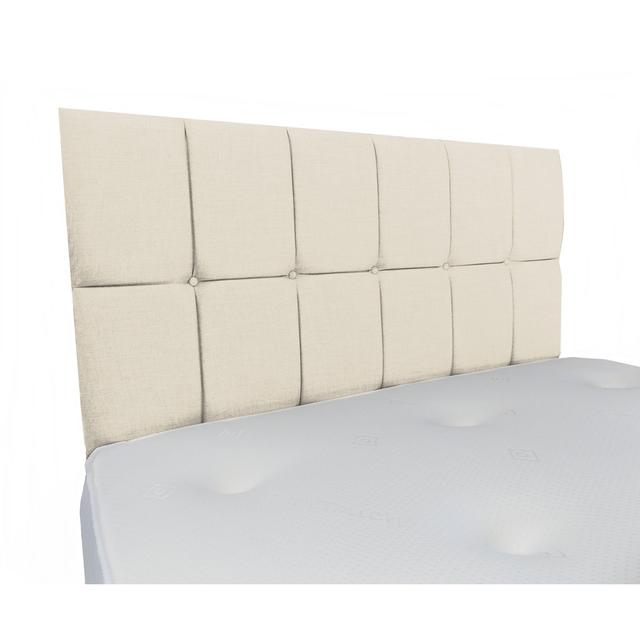 Fariz Upholstered Headboard Ebern Designs Colour: Ivory, Upholstery: Plush Velvet, Size: Single (3') on Productcaster.