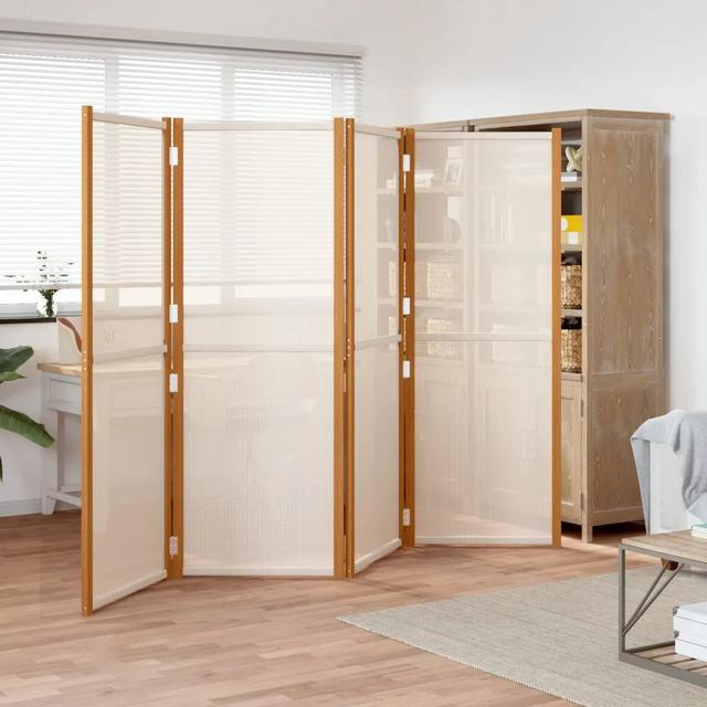 Metts 180cm H Solid Wood Folding Room Divider Alpen Home Colour: Cream White, Size: 180cm H x 280cm W, Number of Panels: 4 on Productcaster.