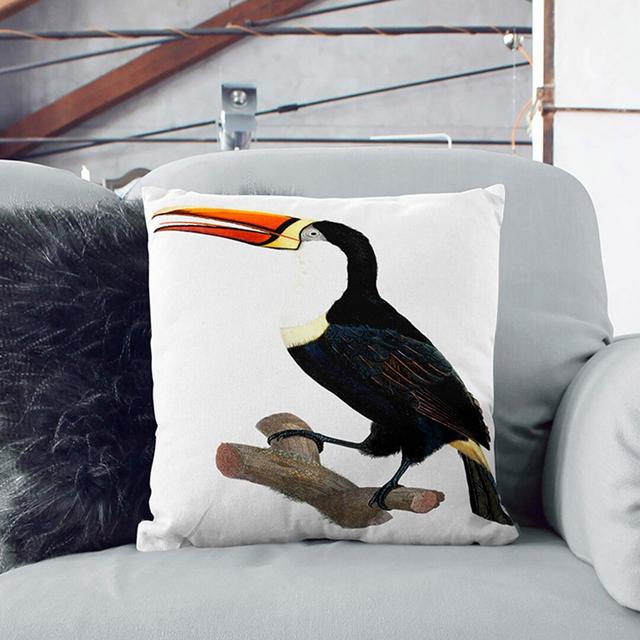 Necklace Toucan by Jacques Barraband Cushion with Filling East Urban Home Size: 55 x 55 cm, Backing Colour: White on Productcaster.