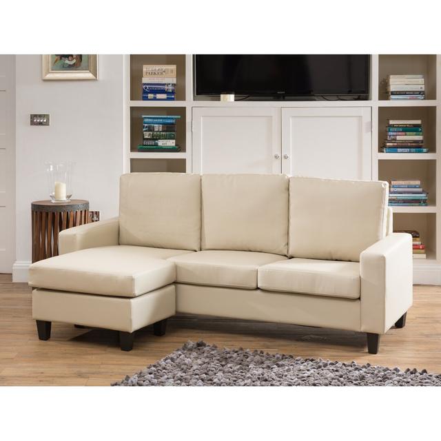 Ishiro Reversible Modular Corner Sofa Marlow Home Co. Upholstery Colour: Cream on Productcaster.