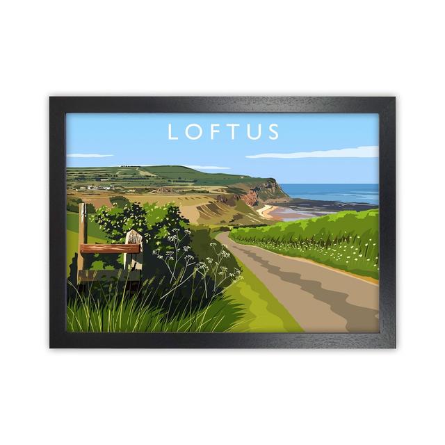 Loftus by Richard O'Neill - Graphic Art Print Corrigan Studio Size: 34cm H x 46cm W x 3cm D, Format: Black Framed on Productcaster.