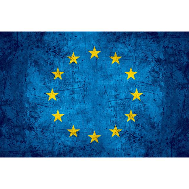 Europe Flag Happy Larry Size: 61cm H x 91cm W x 3.8cm D on Productcaster.