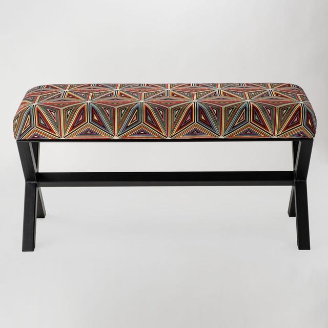 Liftig Upholstered Bench Bloomsbury Market Size: 40 x 120 x 40cm on Productcaster.