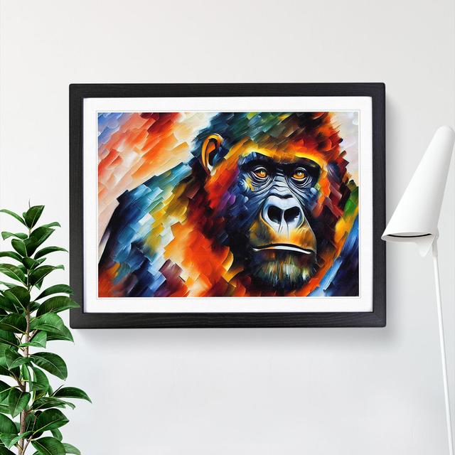 Gorilla Vol.5 Abstract - Single Picture Frame Print World Menagerie Size: 46cm H x 64cm W x 2cm D, Format: Black Framed on Productcaster.