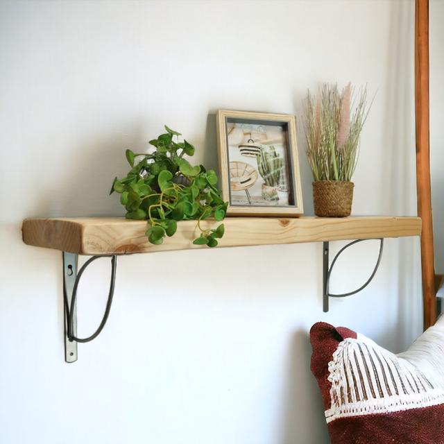 Norene Bracket Shelf Alpen Home Size: 24cm H x 140cm W x 22.5cm D on Productcaster.