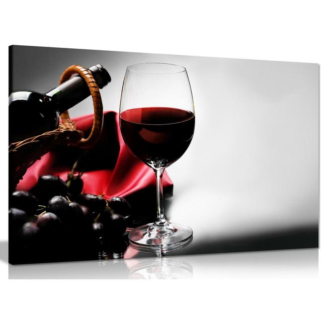 Drink Grape - Wrapped Canvas Print Panther Print Size: 31cm H x 46cm W on Productcaster.