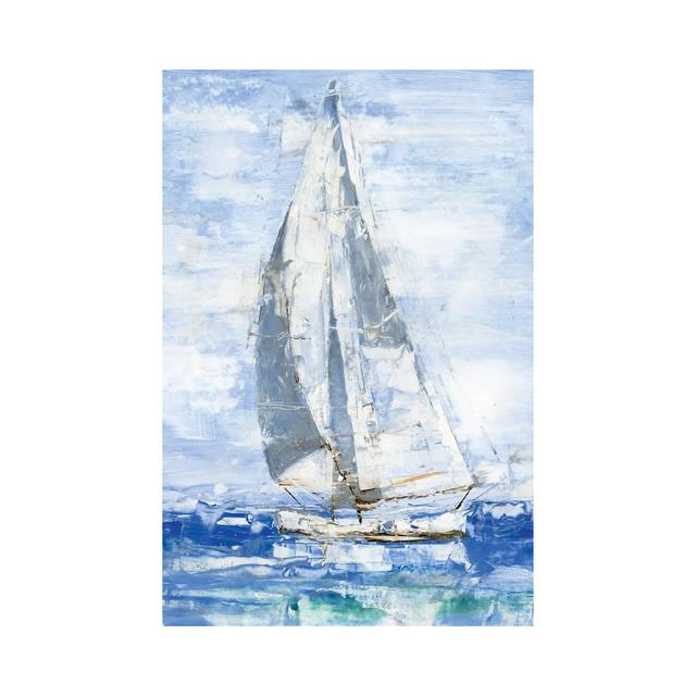 Blue Sails I by Ethan Harper - Wrapped Canvas Painting Breakwater Bay Size: 30.48cm H x 20.32cm W x 1.91cm D on Productcaster.