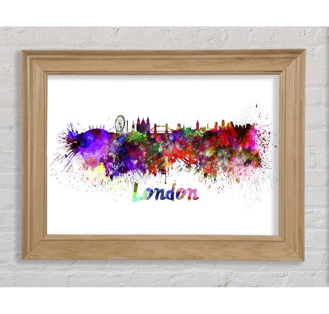 Rainbow London Splash 1 Framed Print Bright Star Size: 100cm H x 141.4cm W on Productcaster.