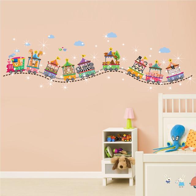 Circus Crystal Wall Sticker Blue Elephant on Productcaster.