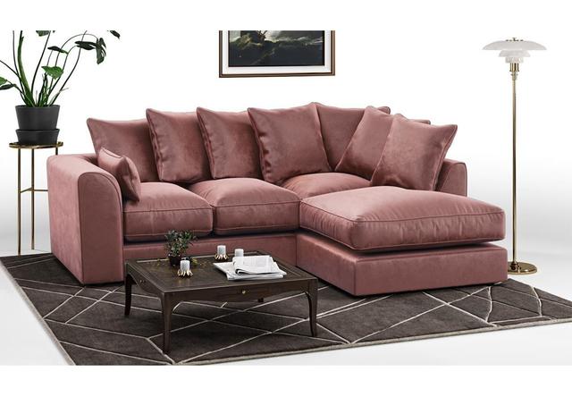 Sharpsburg Corner Sofa Fairmont Park Upholstery Colour: Pink, Orientation: Right Hand Facing on Productcaster.