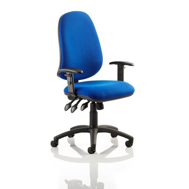 Mid-Back Desk Chair Symple Stuff Colour: Blue on Productcaster.