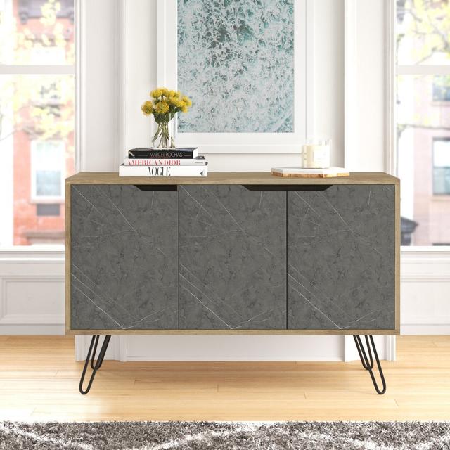 Duflos 3 Door Large Sideboard Mercury Row on Productcaster.