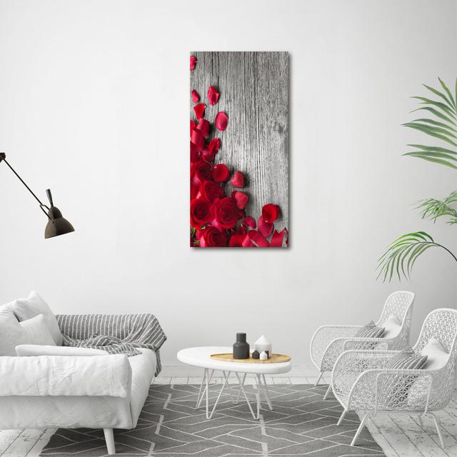 Red Roses - Wrapped Canvas Art Prints Ebern Designs on Productcaster.