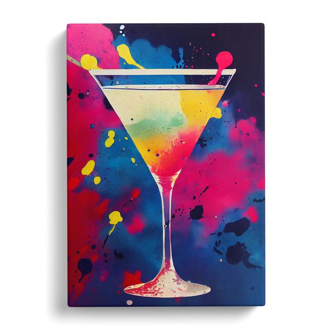 Cocktail Splatter Vol.2 - Wrapped Canvas Graphic Art Marlow Home Co. Size: 60cm H x 40cm W x 3cm D on Productcaster.