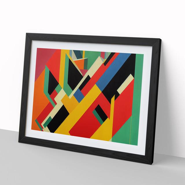 Exceptional Modern Abstract - Picture Frame Graphic Art Metro Lane Size: 25cm H x 34cm W x 2cm D, Frame Colour: Black on Productcaster.