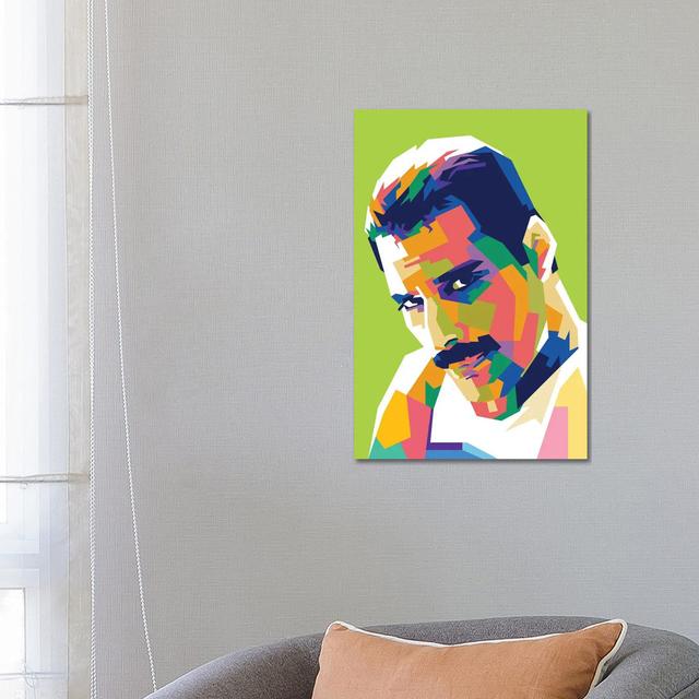 Freddie Mercury I by Dayat Banggai - Wrapped Canvas Wrapped Canvas ClassicLiving Size: 66.04cm H x 45.72cm W x 1.905cm D on Productcaster.