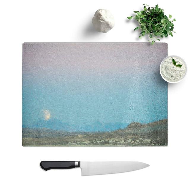 Tempered Glass Blood Moon over California Chopping Board East Urban Home Size: 39 cm W x 28.5 cm L on Productcaster.