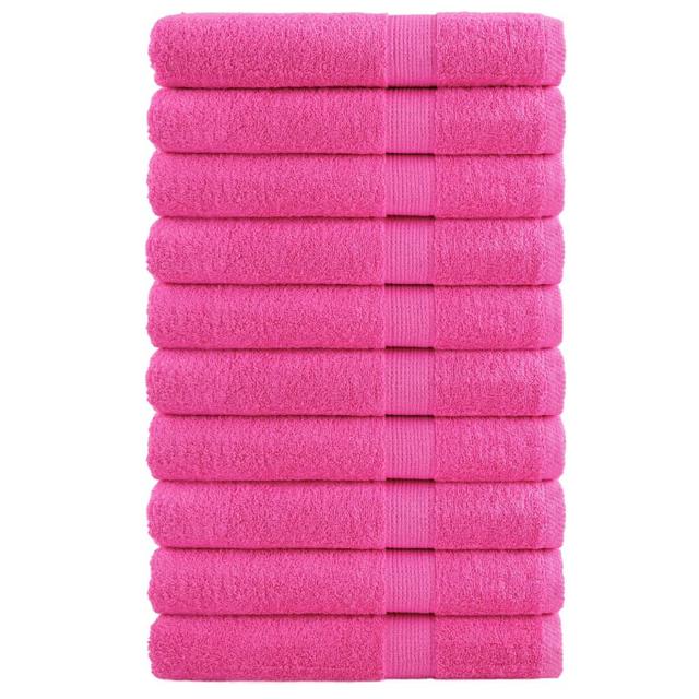 Nerte 100% Cotton Bath Towels - Set of 10 (Set of 10) Ebern Designs Size: 200cm L x 100cm W, Colour: Antique Pink/Pink on Productcaster.