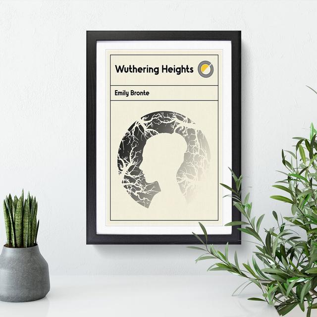 Book Cover Wuthering Heights Emily Bronte - Picture Frame Graphic Art East Urban Home Size: 90cm H x 65cm W x 2cm D, Frame Option: Black on Productcaster.