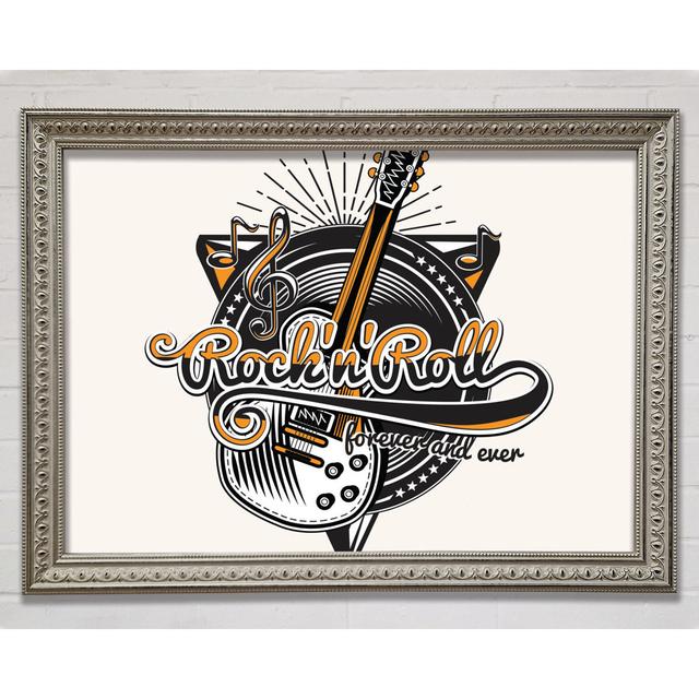 Rock N Roll Fifties Framed Print Bright Star Size: 84.1cm H x 118.9cm W x 3cm D on Productcaster.