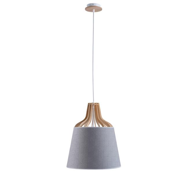 Pagedale 1 - Light Bell Pendant Brayden Studio Finish (of the fixture): Brown, Shade Colour: Dark Grey on Productcaster.